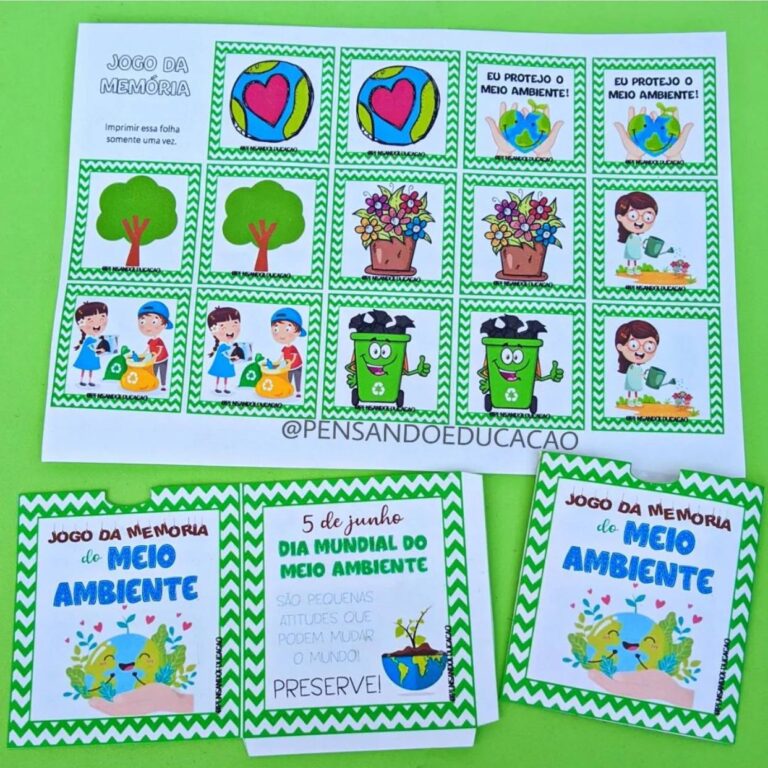 Jogo Da Mem Ria Do Meio Ambiente Pensando Educa O Por Leticia