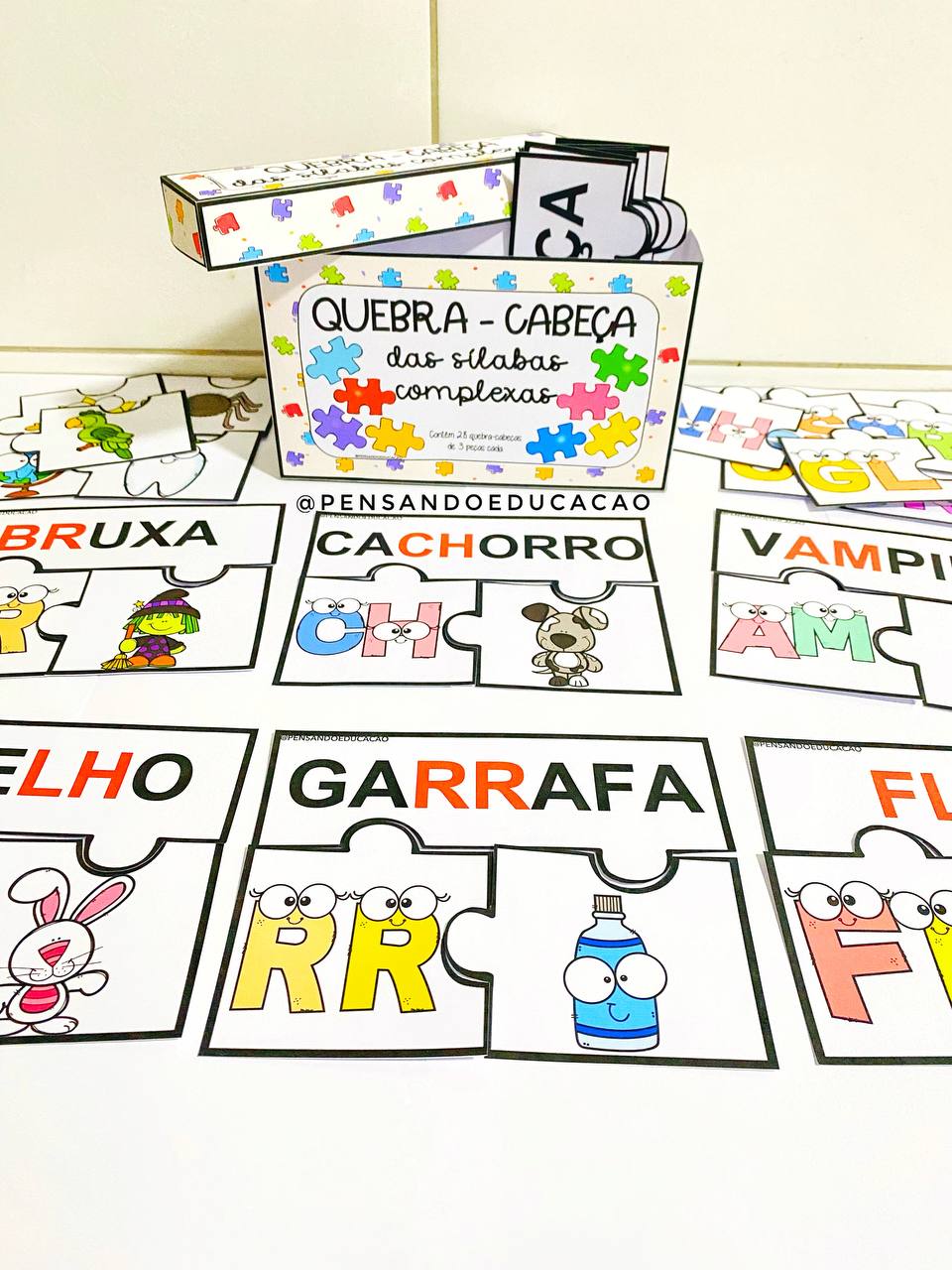 QUEBRA-CABEÇA DAS PALAVRAS- EDUCAÇÃO INFANTIL 