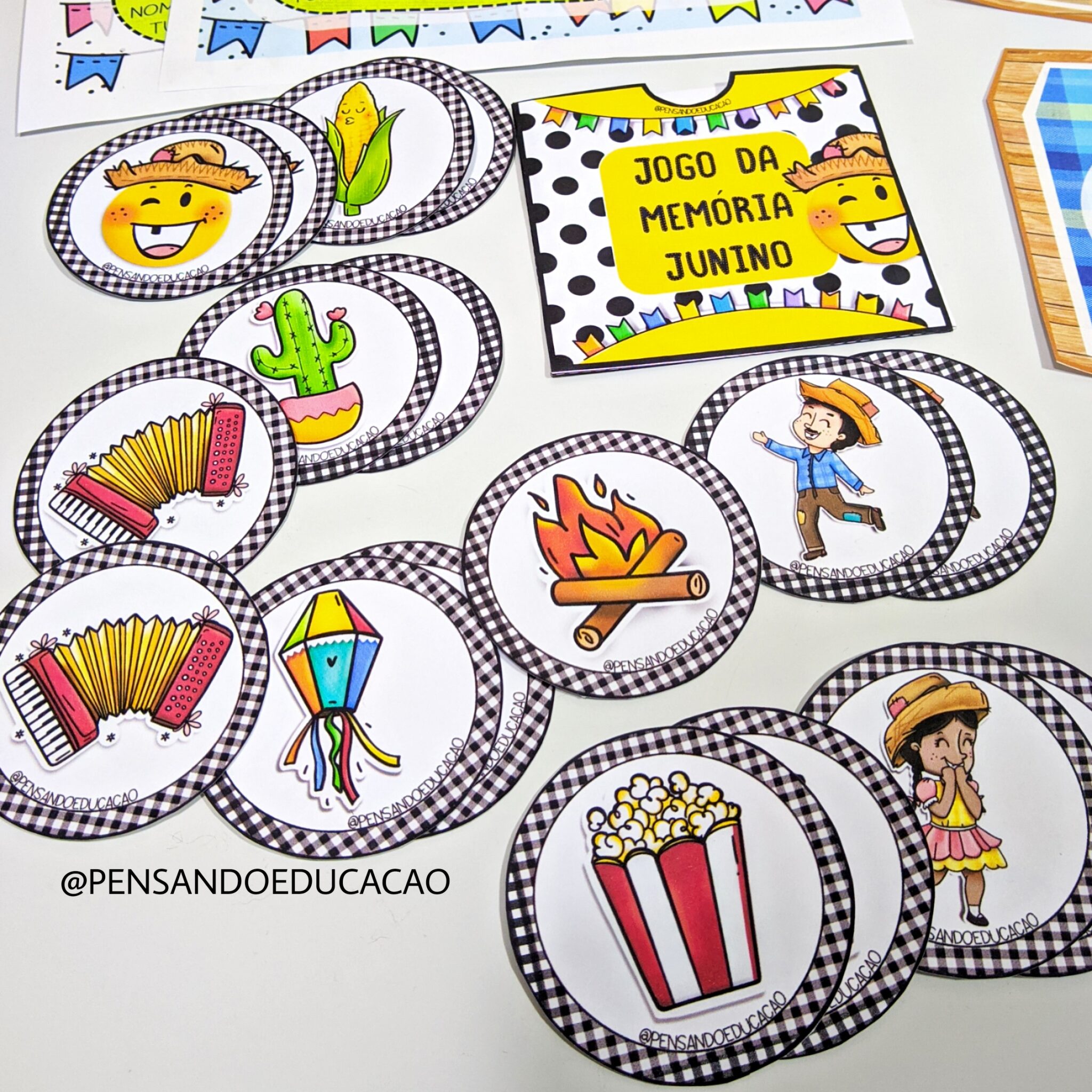 Jogo da Memória Junino – Pensando Educação – Por Leticia
