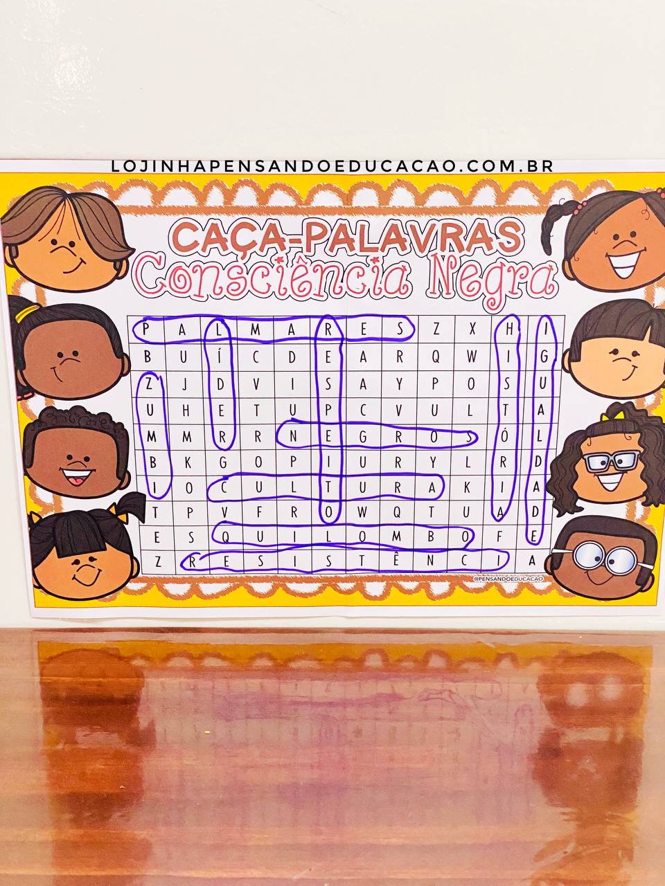 Caça-Palavras Dia da Consciência Negra