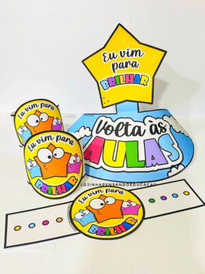 Viseira pop-up + Bracelete de volta às aulas