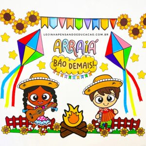Painel "Arraiá Bão Demais!"