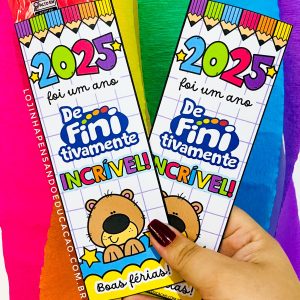 Lembrancinha "2025 definitivamente incrível"