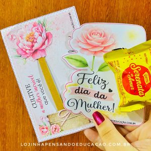 Duplinha de cartões Dia da Mulher