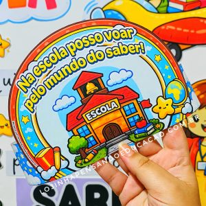 Coroa "Escola: Voar pelo saber"