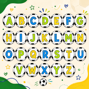 Alfabeto Bola de Futebol