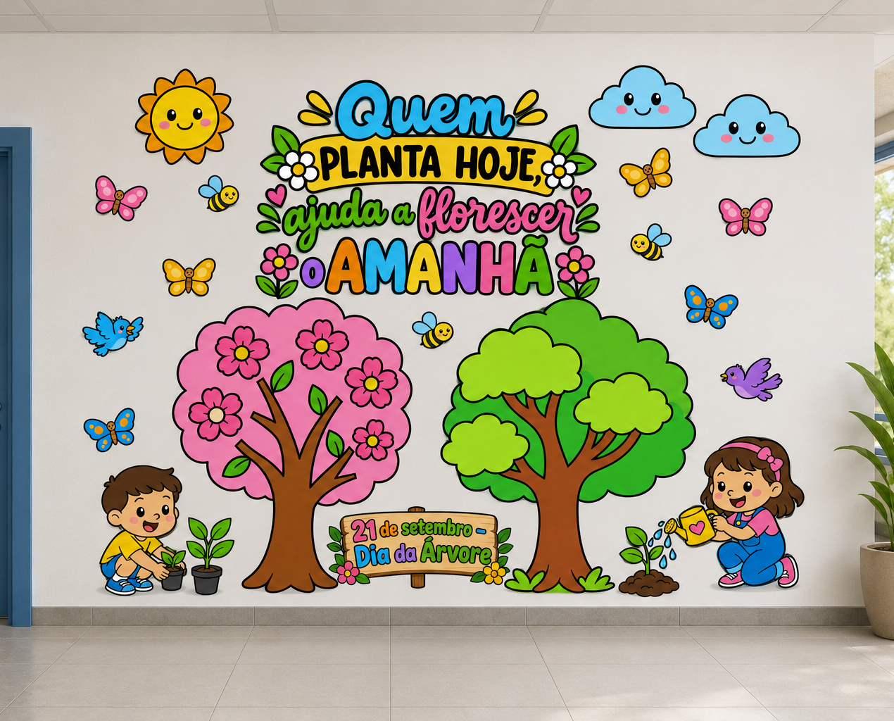 Painel 2 em 1 - Dia da ávore e Primavera - Imagem 3