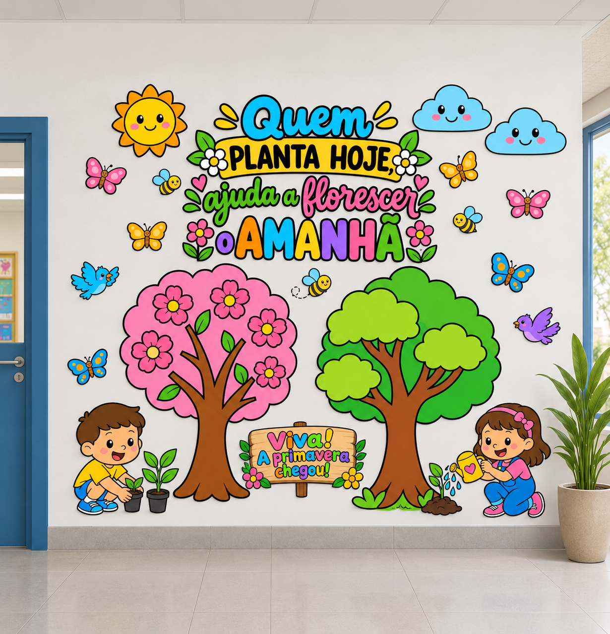 Painel 2 em 1 - Dia da ávore e Primavera - Imagem 2
